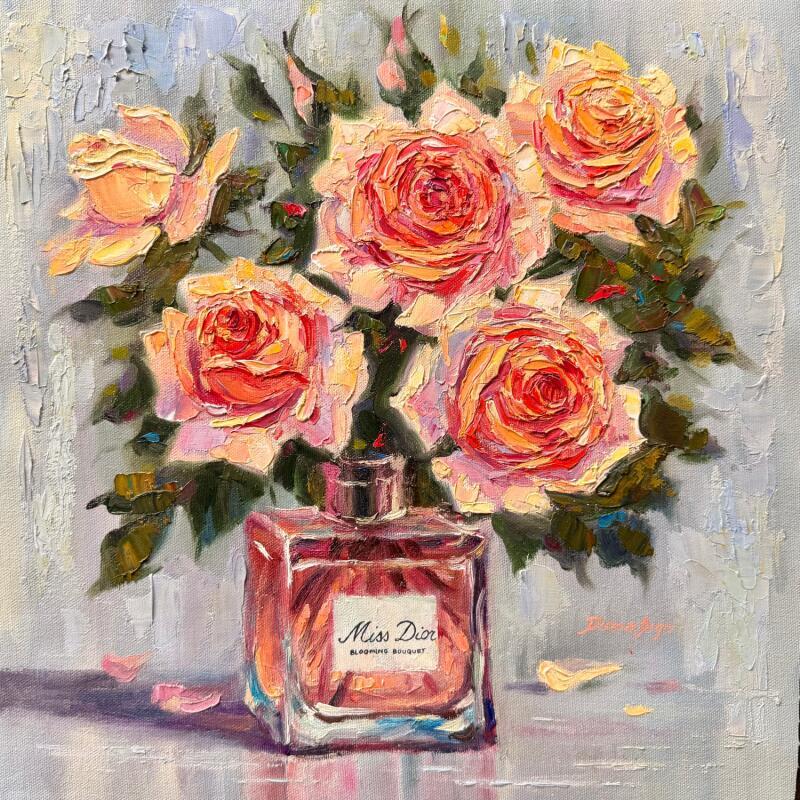 Painting Whispers of Romance by Pigni Diana | Painting Impressionism Oil Life style, Still-life