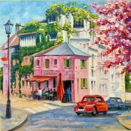 Painting Paris Montmartre by Pigni Diana | Painting Impressionism Oil Architecture, Landscapes, Urban