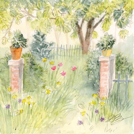 Peinture F1 No Name 10029-21277-20250319-1 par Balme Delphine | Tableau Figuratif Aquarelle Paysages