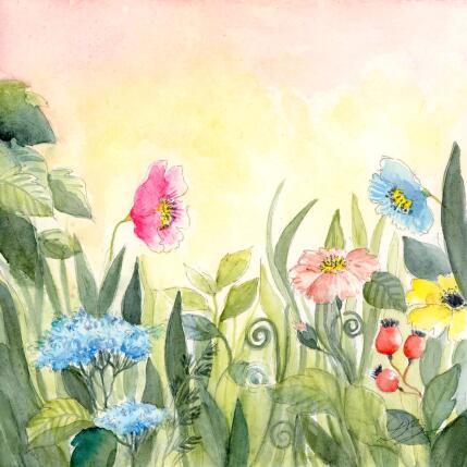 Peinture F2 No Name 10029-21277-20250319-2 par Balme Delphine | Tableau Figuratif Aquarelle Nature