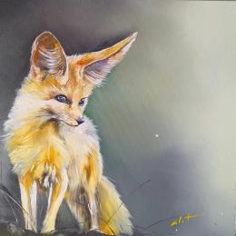 Painting Olivia  by CLOT | Painting Figurative Oil Animals