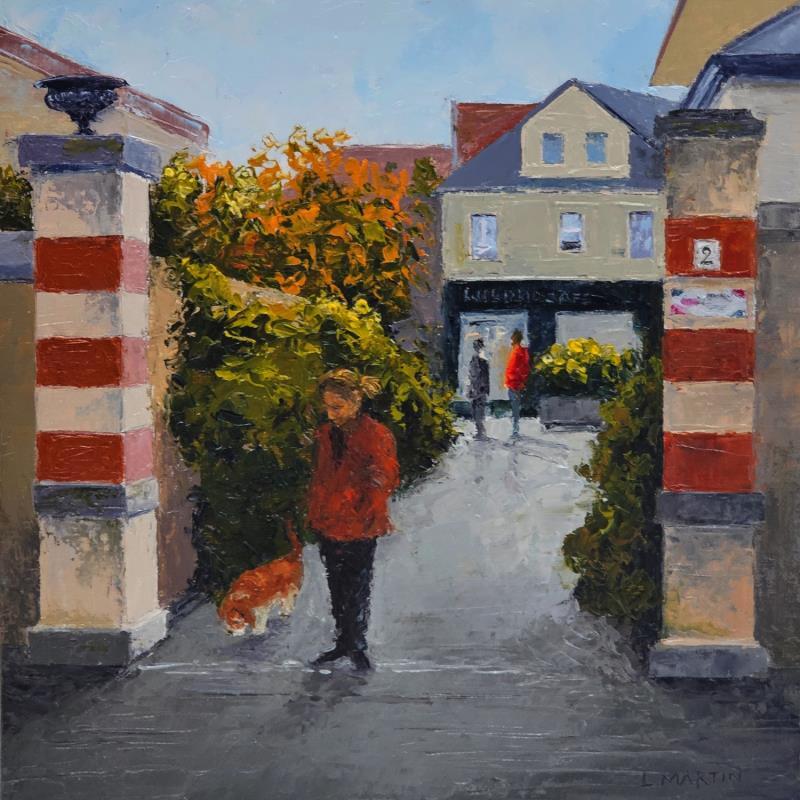 Painting Rueil, un moment éphémère près du passage d'Arcole by Martin Laurent | Painting Figurative Oil Life style, Pop icons, Society, Urban
