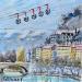Painting Évasion verticale by Lallemand Yves | Painting Figurative Urban Acrylic