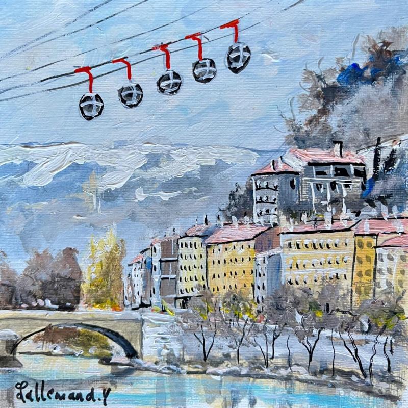 Painting Évasion verticale by Lallemand Yves | Painting Figurative Urban Acrylic