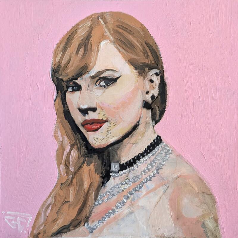 Painting Taylor Swift by G.C.Popartist | Painting Pop-art Gluing, Oil Music, Pop icons, Portrait