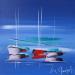 Painting L'insolite by Munsch Eric | Painting Figurative Marine Oil Acrylic