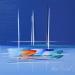 Painting Magique by Munsch Eric | Painting Figurative Marine Oil Acrylic