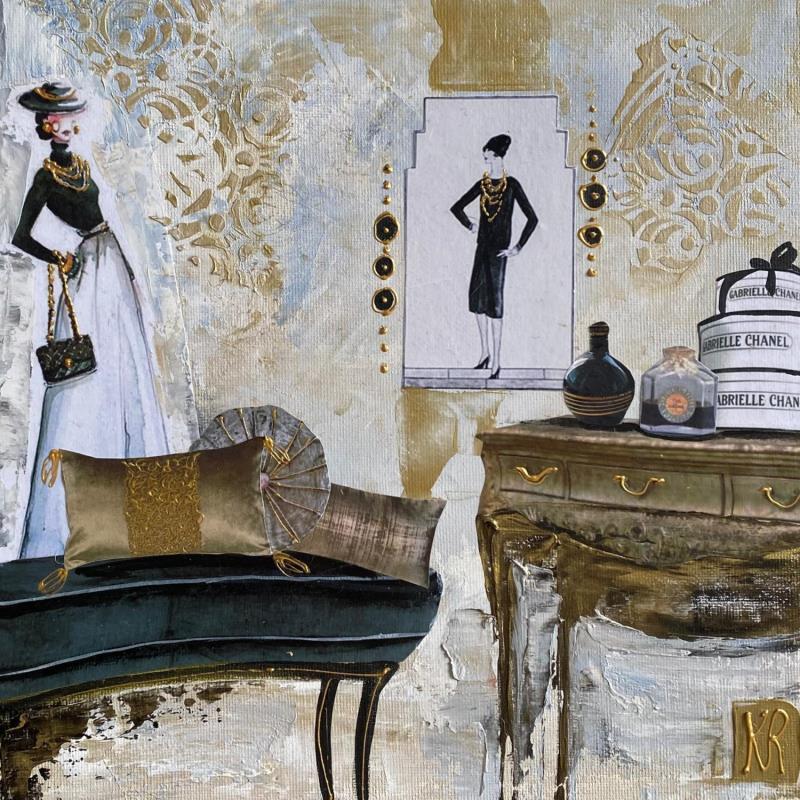 Painting Collection privée  by Romanelli Karine | Painting Figurative Acrylic, Gluing, Paper, Pigments, Posca Life style, Mode