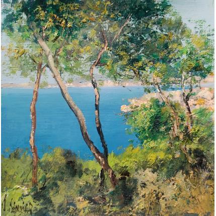 Painting Vers Antibes by Sannier Daniel | Painting Impressionism Oil Landscapes