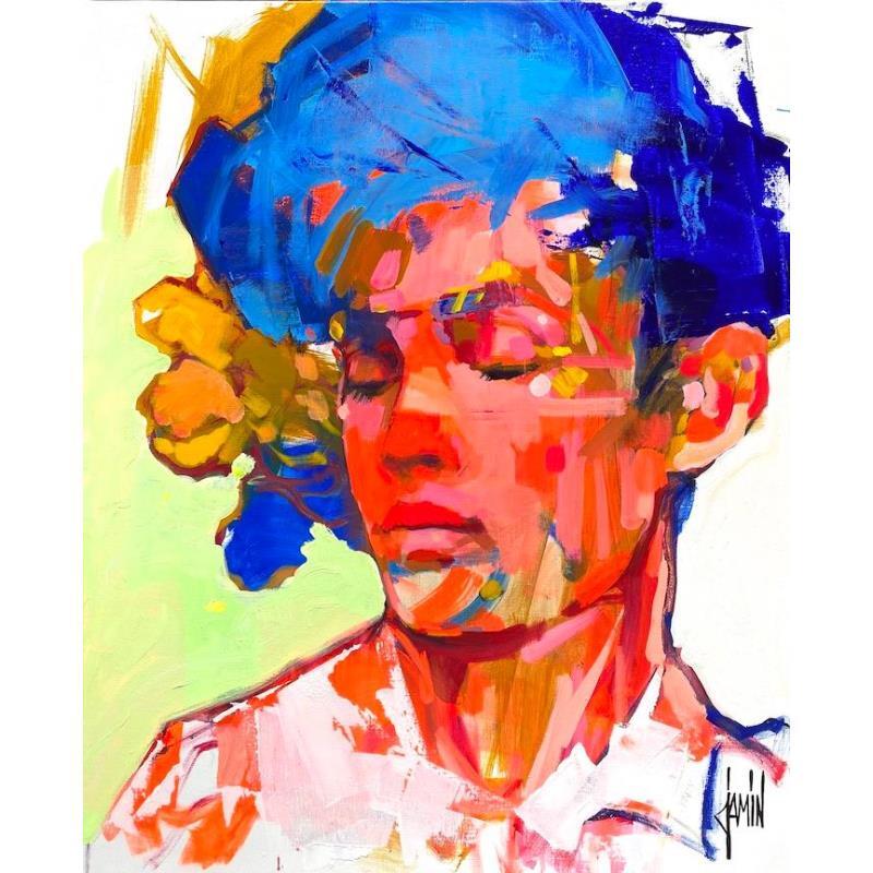 Painting Volupté by Jamin David | Painting Figurative Oil