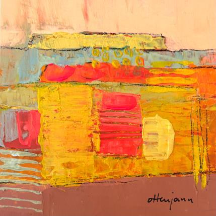 Painting Chaleur silencieuse 1 by Ottenjann Andrea | Painting Abstract Acrylic Landscapes