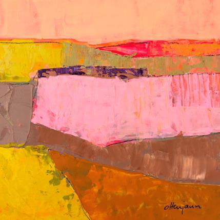 Painting Soleil de terre 2 by Ottenjann Andrea | Painting Abstract Acrylic Landscapes, Pop icons