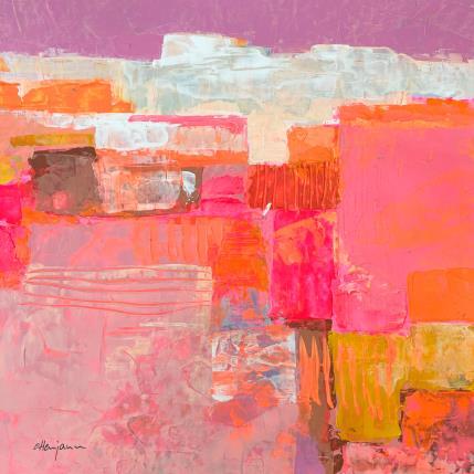 Painting Étreinte tendre by Ottenjann Andrea | Painting Abstract Acrylic Landscapes
