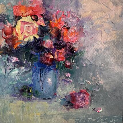 Peinture ROSES FULL OF LOVE  par Petras Ivica | Tableau Figuratif Huile Paysages