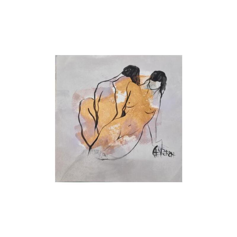 Painting Nous by Chaperon Martine | Painting Figurative Acrylic Nude