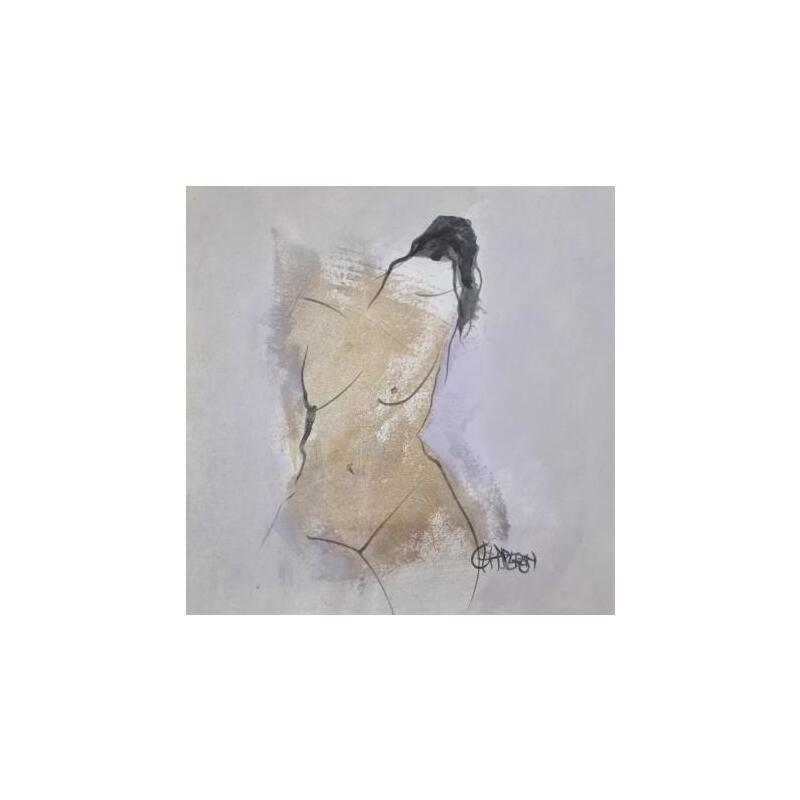 Painting Offerte by Chaperon Martine | Painting Figurative Acrylic Nude