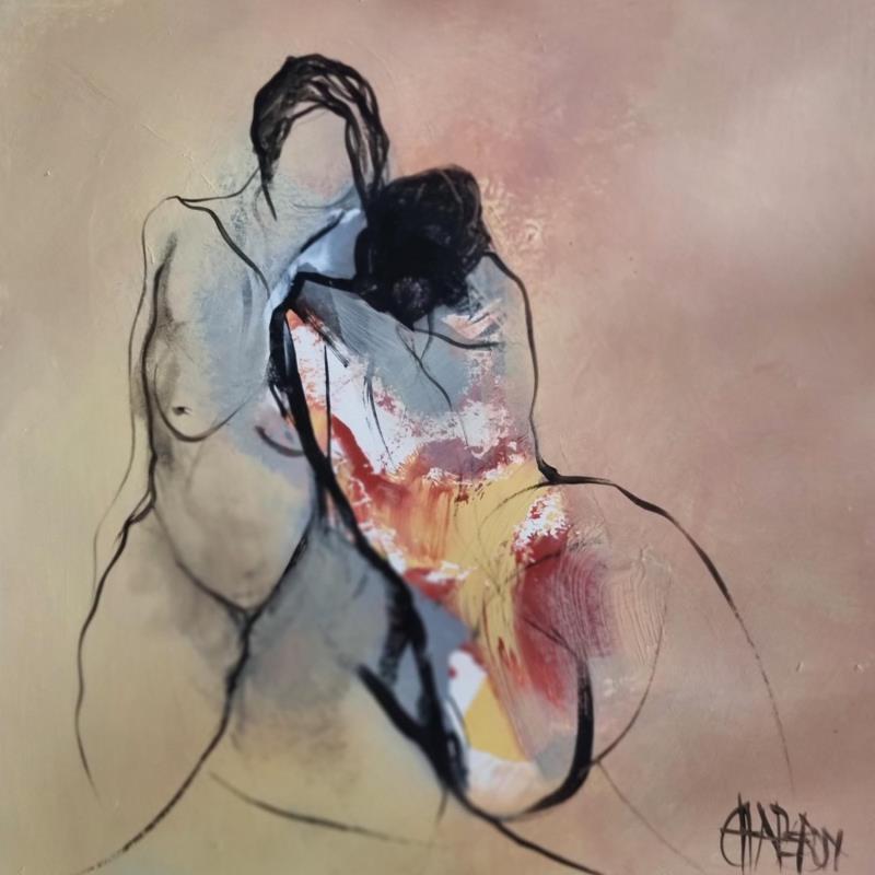Painting Aventure au bout du chemin  by Chaperon Martine | Painting Figurative Acrylic Nude