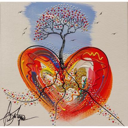 Peinture L'amour naissant par Fonteyne David | Tableau Figuratif Acrylique Icones Pop, Nature