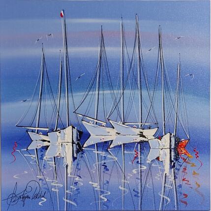 Peinture Largons les amarres par Fonteyne David | Tableau Figuratif Acrylique Marine