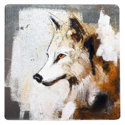 Painting Loup by De Géa Olivier  | Painting Figurative Metal Animals