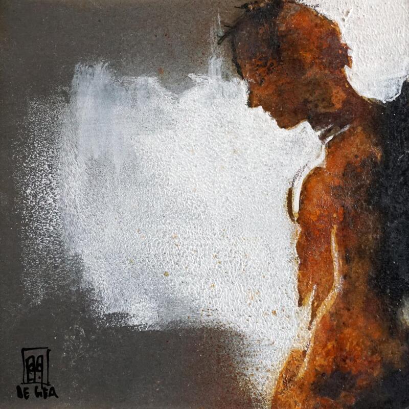 Painting Songe by De Géa Olivier  | Painting Figurative Lacquer, Metal Nude