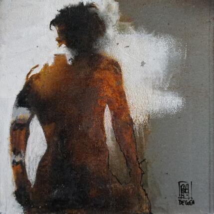 Painting L'épreuve by De Géa Olivier  | Painting Figurative Metal Nude