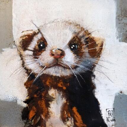 Painting Le Furet by De Géa Olivier  | Painting Figurative Metal Animals, Pop icons