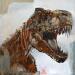 Painting T-Rex by De Géa Olivier  | Painting Figurative Animals Metal