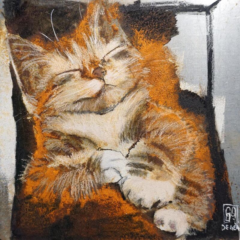 Painting En plein rêve by De Géa Olivier  | Painting Figurative Animals Metal