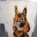 Painting Un écureuil by De Géa Olivier  | Painting Figurative Animals Metal
