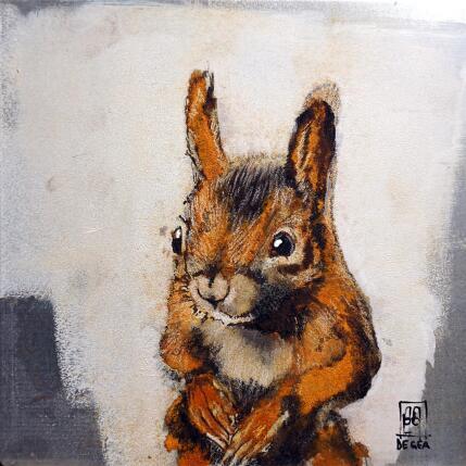 Painting Un écureuil by De Géa Olivier  | Painting Figurative Metal Animals, Pop icons
