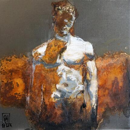 Painting Ombres et lumière by De Géa Olivier  | Painting Figurative Metal Nude, Pop icons
