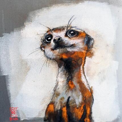 Painting Tendresse animale by De Géa Olivier  | Painting Figurative Metal Animals