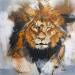 Painting Etre le roi by De Géa Olivier  | Painting Figurative Animals Metal