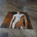 Painting A travers la nuit by De Géa Olivier  | Painting Figurative Animals Nude Metal