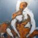Painting Entre deux soufles by De Géa Olivier  | Painting Figurative Nude Metal