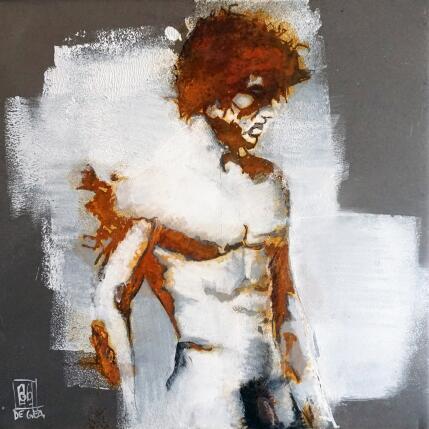 Painting Rien qu’un instant by De Géa Olivier  | Painting Figurative Metal Nude