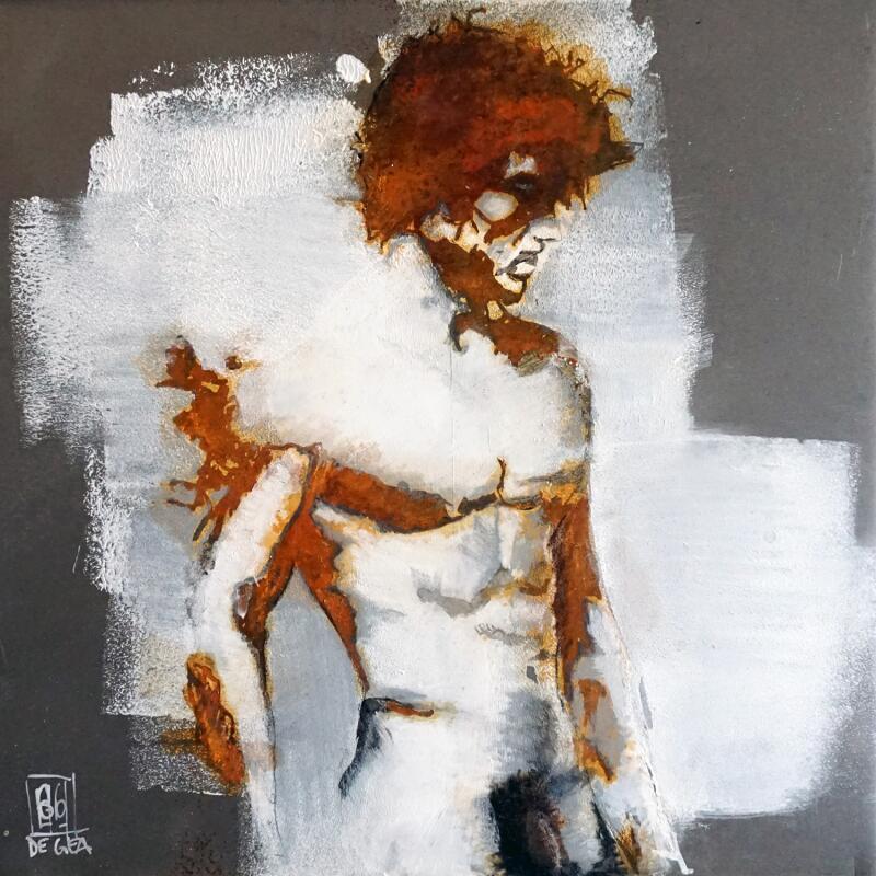 Painting Rien qu’un instant by De Géa Olivier  | Painting Figurative Nude Metal