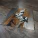 Painting Figures de lumière by De Géa Olivier  | Painting Figurative Nude Metal