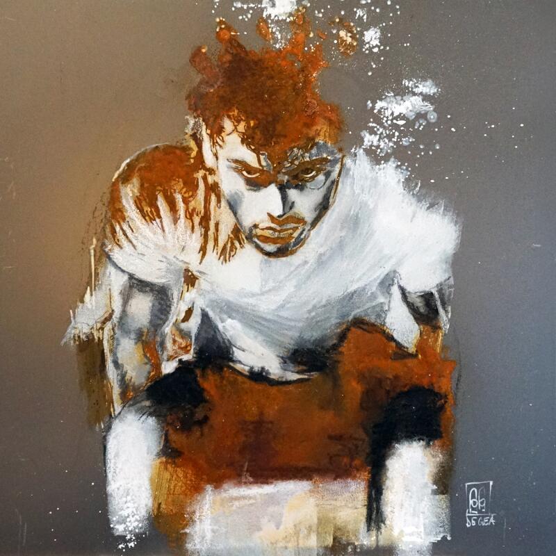 Painting Intense by De Géa Olivier  | Painting Figurative Nude Metal