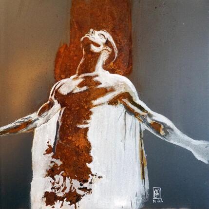 Painting Pour toi by De Géa Olivier  | Painting Figurative Metal Nude
