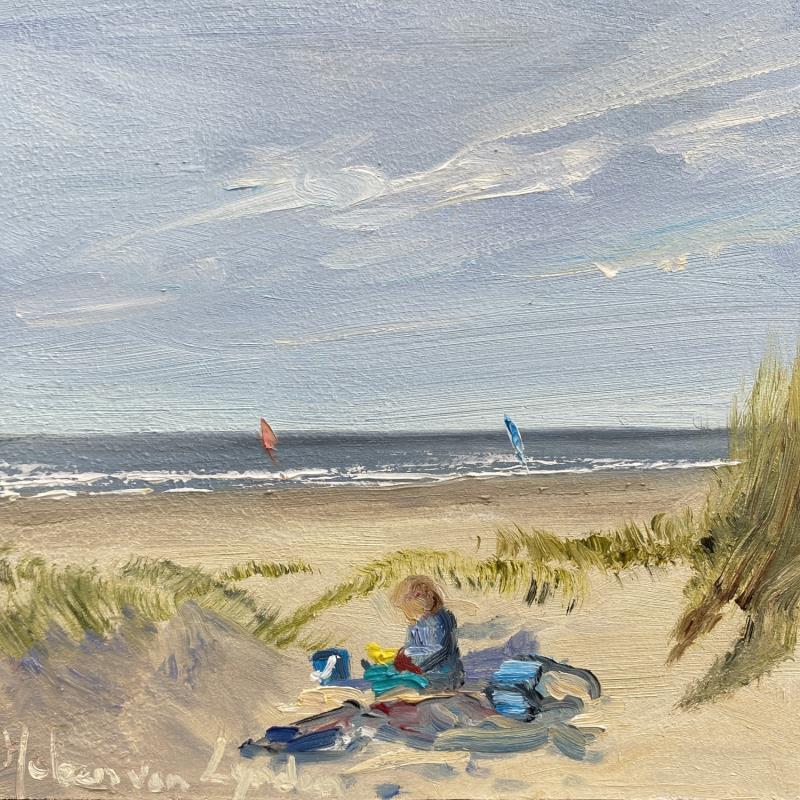 Painting F1 25WS045-duinpan-F1 by Lynden (van) Heleen | Painting Figurative Oil Landscapes, Marine