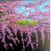 Painting Petites fleurs de cerisier pleureur by Amblard Florence | Painting Impressionism Nature Acrylic