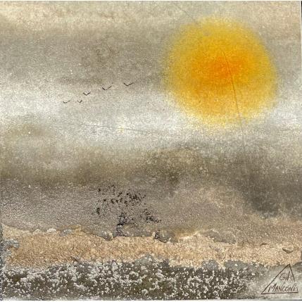 Painting Carla by Manconi Gil | Painting Subject matter Metal, Upcycling Landscapes
