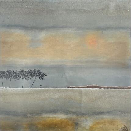 Painting CÉLIA by Manconi Gil | Painting Subject matter Metal, Upcycling Landscapes