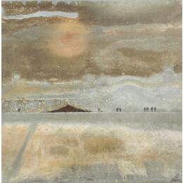 Painting CÉCILIE by Manconi Gil | Painting Subject matter Metal, Upcycling Landscapes