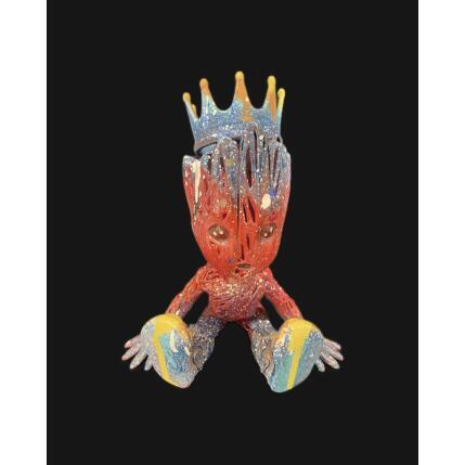 Sculpture Red Groot Jordan by Mikhel Julien | Sculpture Pop-art Graffiti, Resin