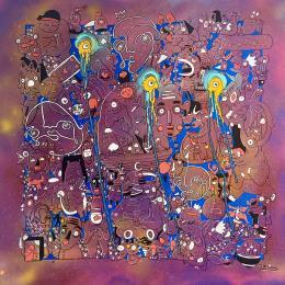Painting Purple haze by Oocalme | Painting Raw art Graffiti, Posca Animals