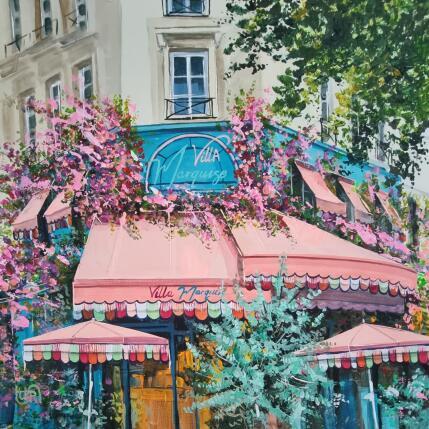 Painting Villa Marquise by Rasa | Painting Figurative Acrylic Urban
