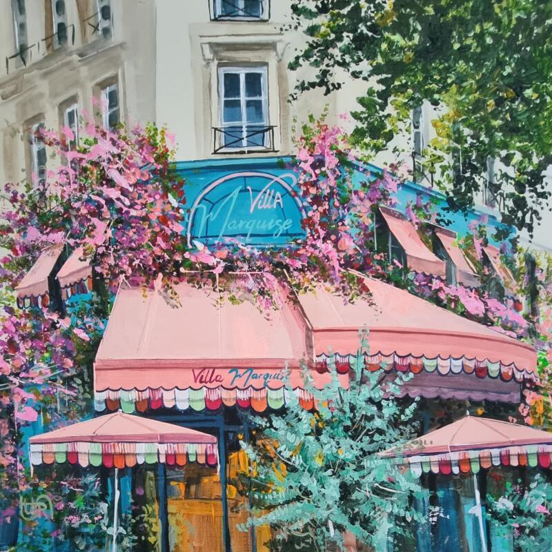 Painting Villa Marquise by Rasa | Painting Figurative Urban Acrylic